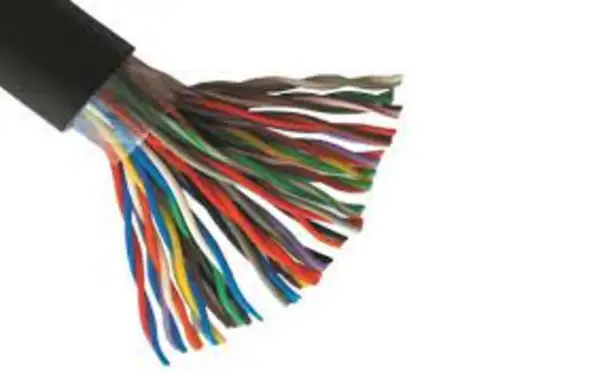 کابل 50 زوج 0/4 زمینی بدون مهار A2Y(ST)2Y روکش مشکی قندی